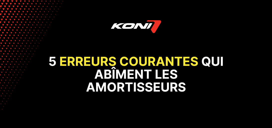 5 Erreurs courantes qui abîment les amortisseurs.